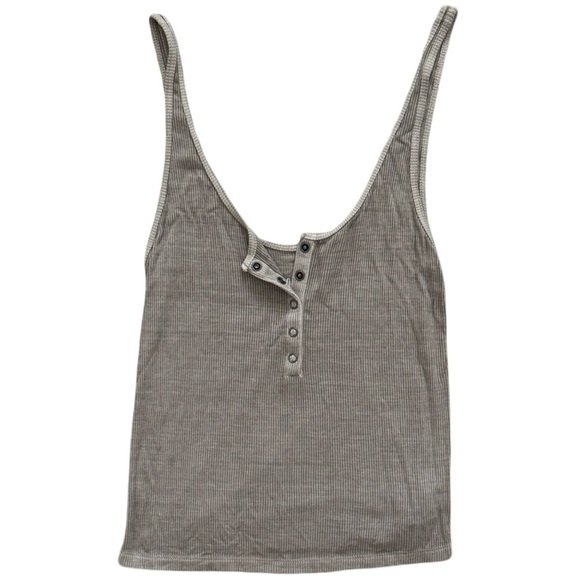 American Eagle Outfitters Soft & Sexy Rib Tank Top – Olive Green, Size M - Picture 7 of 8